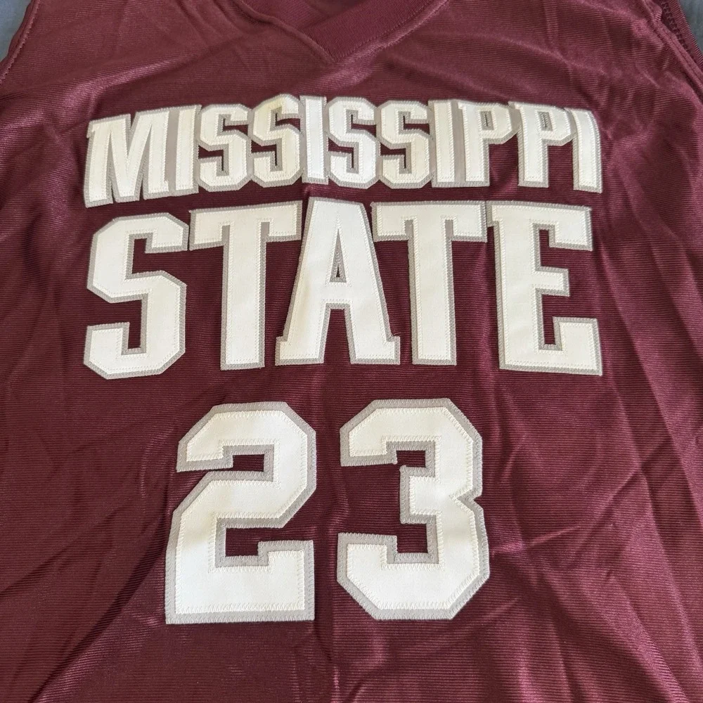 Vintage Mississippi State Bulldogs Basketball Wilson Jersey‎ #23 Size 44